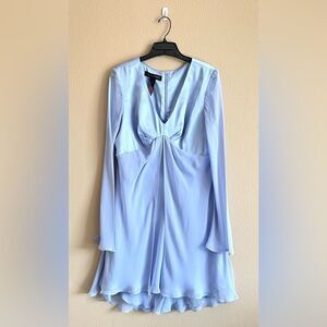 Haley Mathews Elegant Blue Mini Dress